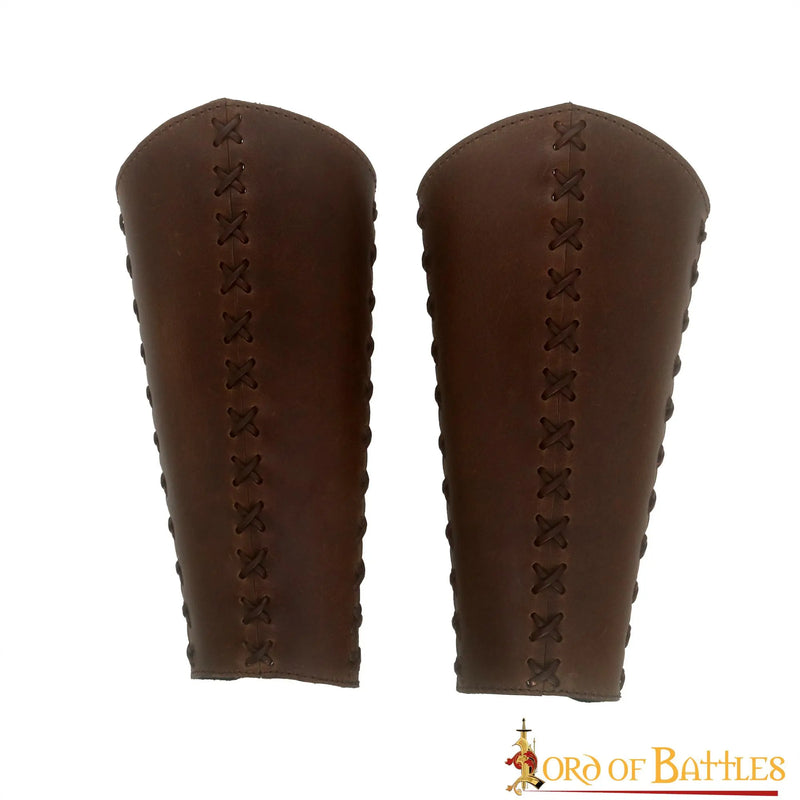 Leren scheenplaten Ubbe