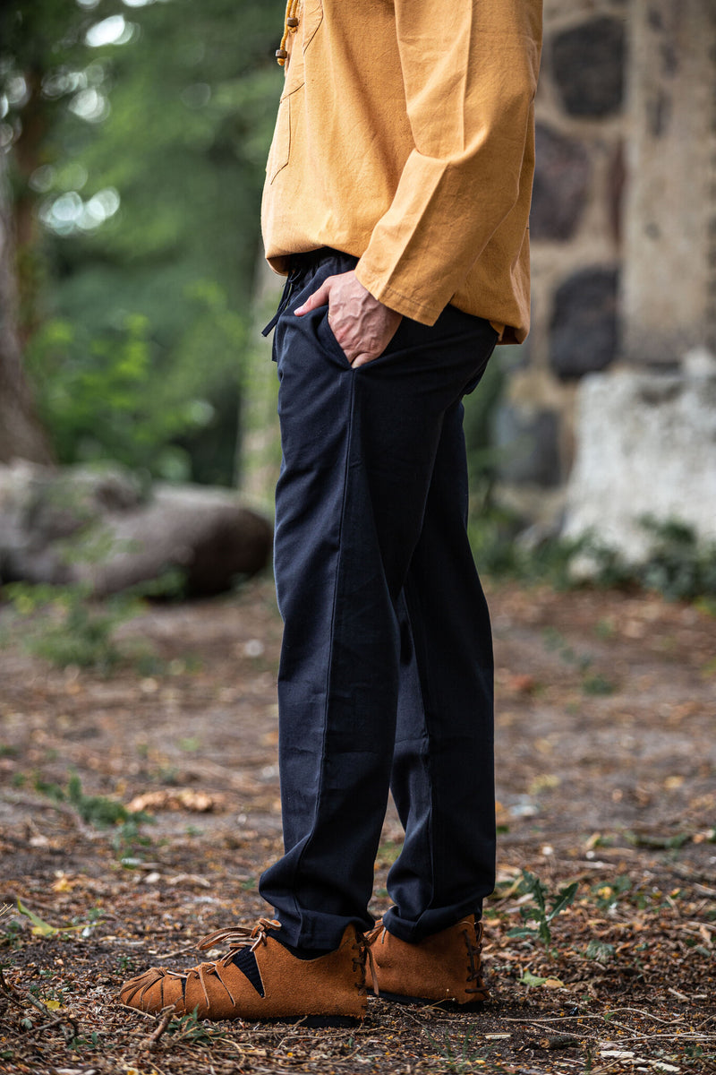 Coton pantalon Alin, noir 