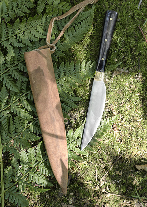 Cuchillo medieval de mesa del siglo XV-XVI, inoxidable acero 