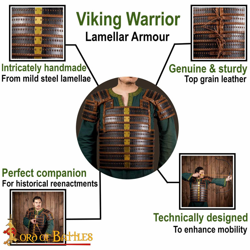 Viking lamelpantser Visby, gebronsd