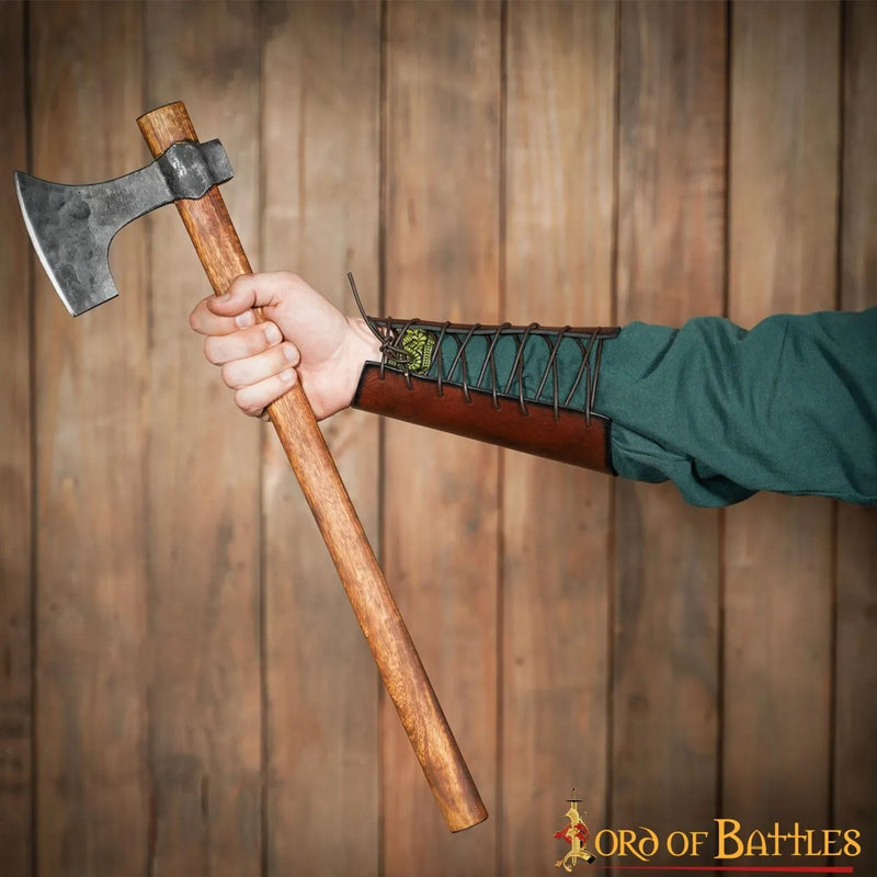 Leren bracers Ingalvur, lang