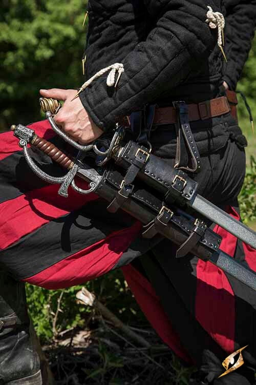 Soporte doble para LARP armas, negro 