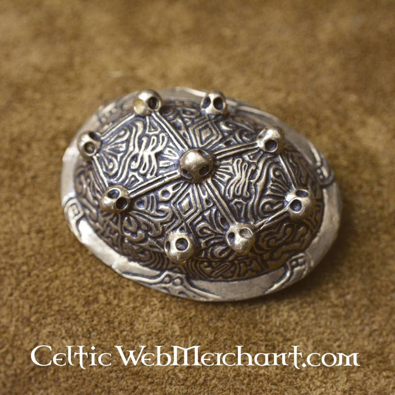Viking schildpad broche Dublin, brons, prijs per stuk