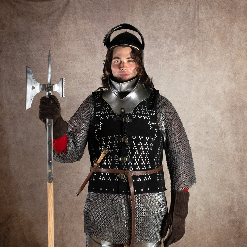 15e eeuwse sallet, zwart, 1.6 mm