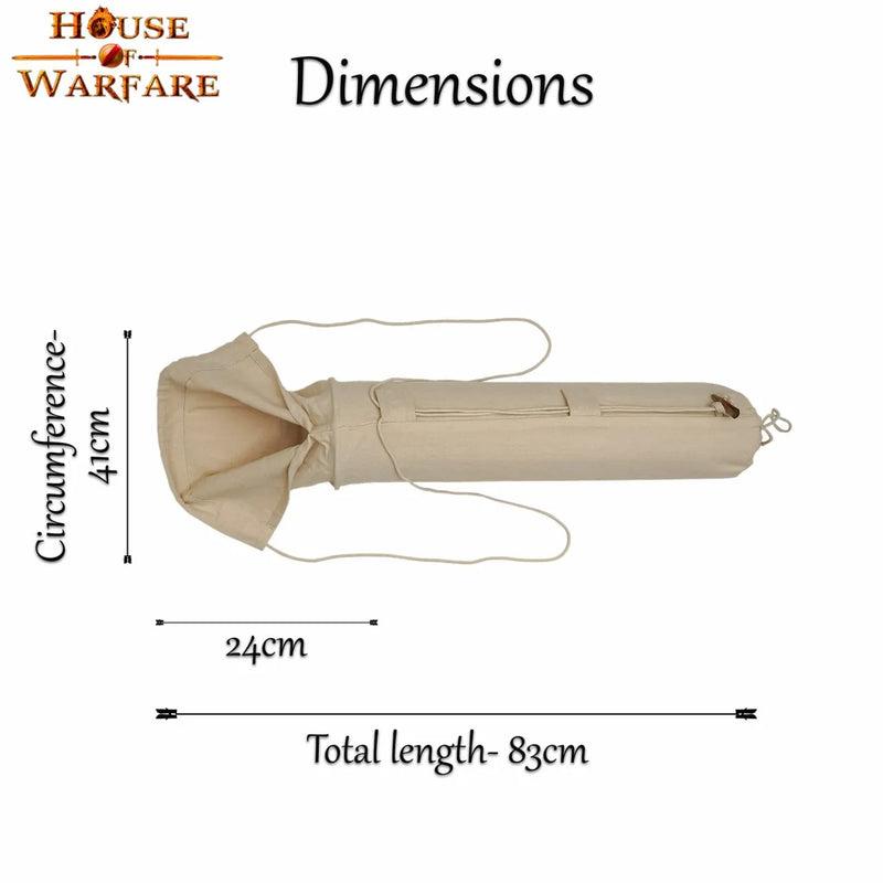 Laatmiddeleeuwse stoffen pijlkoker