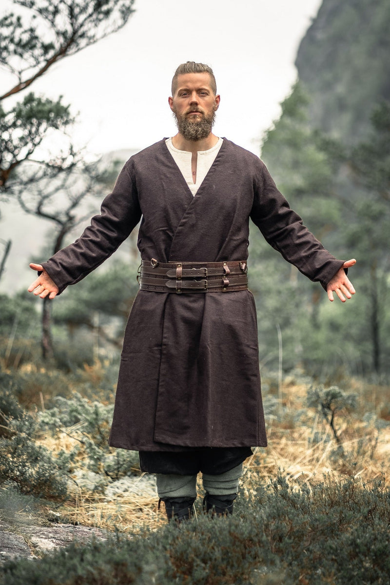 Kaftan Gustav, bruin, wolmix