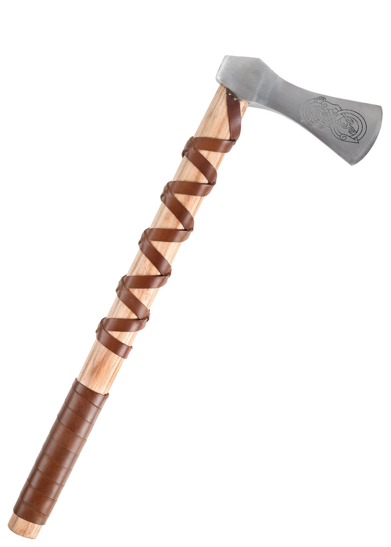 Viking hache, type A, gravé, semi-tranchant 
