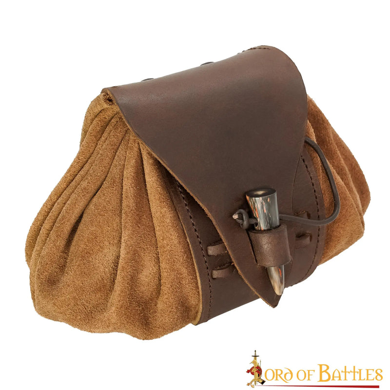 Bourse en cuir médiévale Tristan 