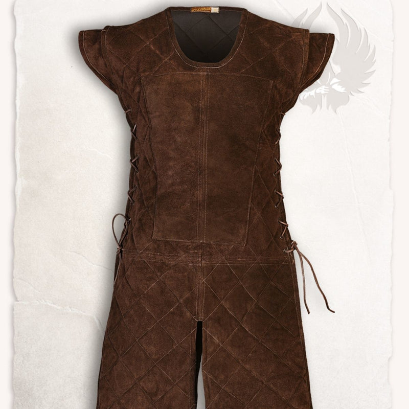 Suede leather gambeson Brandon brown