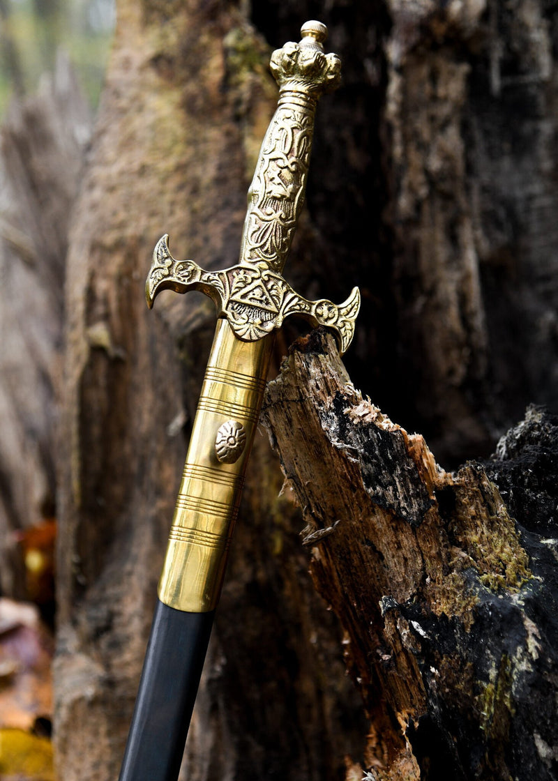 Ceremonial sword, gold, semi-sharp