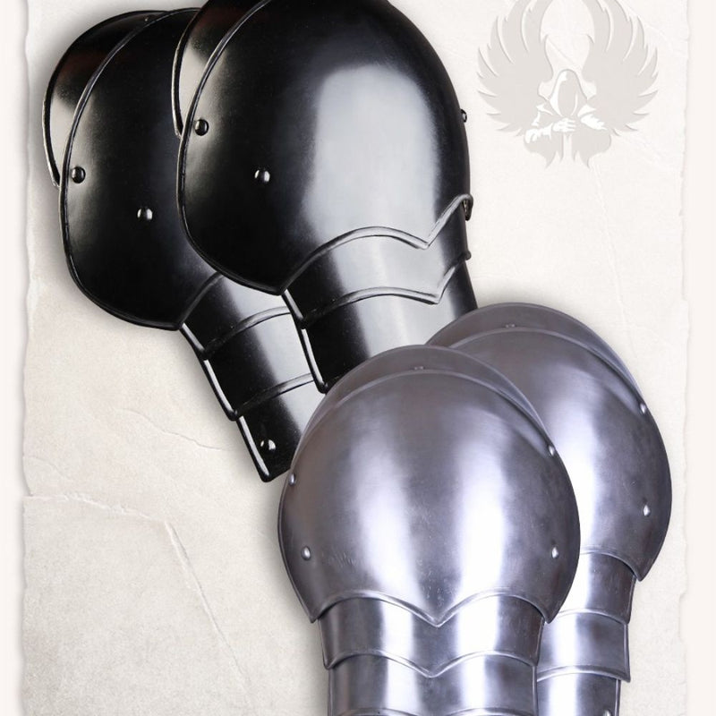 Pauldrons Gustav, zwart, 1.2 mm