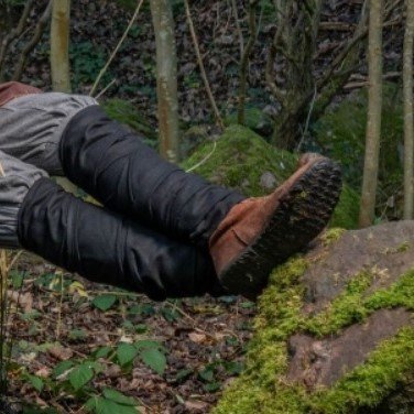 Benlindor Hredulf, svart, ullblandning 