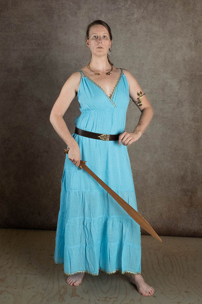 Godinnen Jurk Athena, turquoise