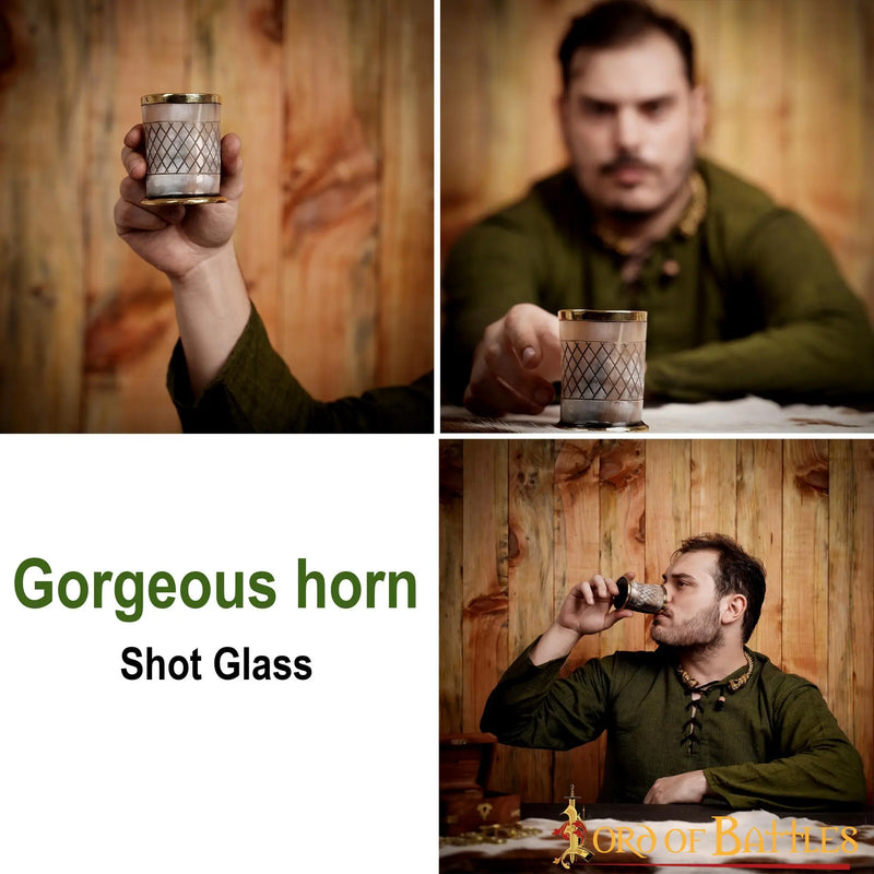Jarl horn shot glass, 200-300 ml