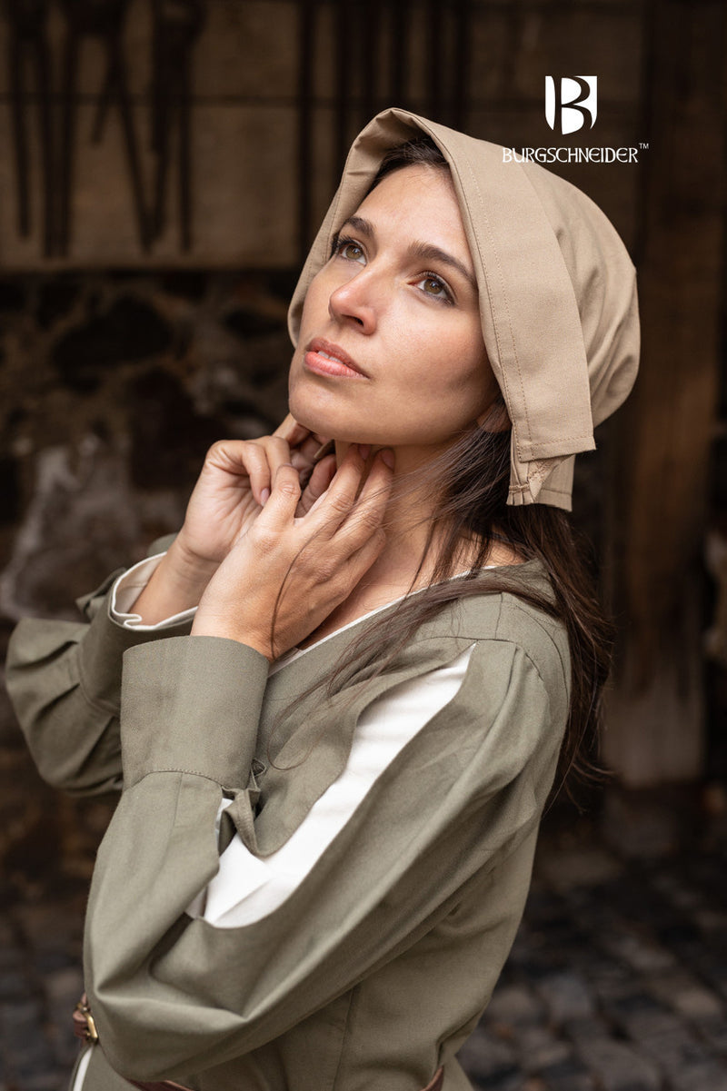 Medieval cap Helga, sand