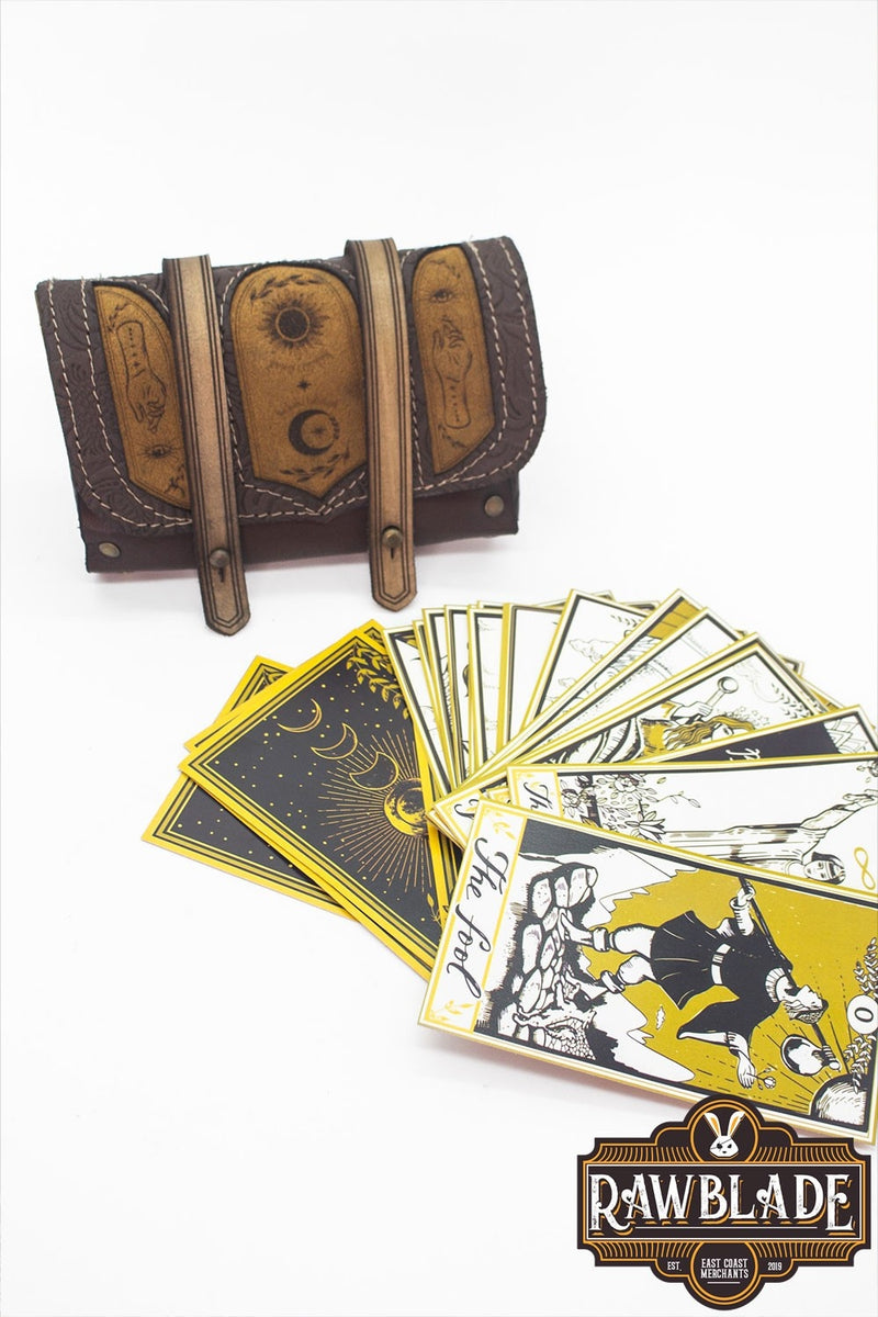 Tarot set en tasje, bruin