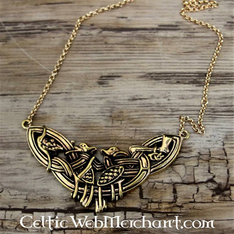 Irske Book of Kells halskæde, bronze 