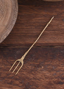 Late Roman fork fuscinula, brass
