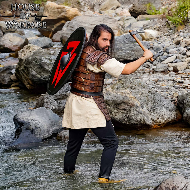 Vikingschild met Valknut