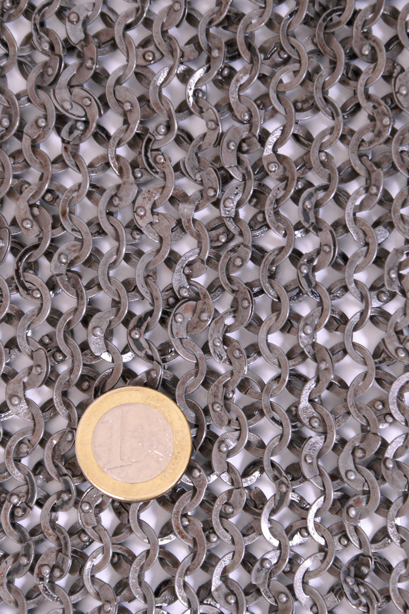 1 kg platte maliënringen met ronde klinknagels, 8 mm