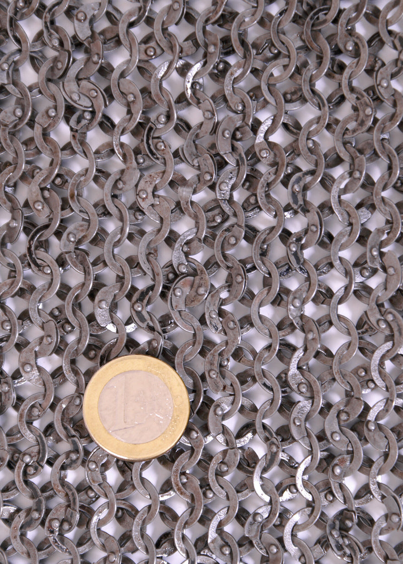 1 kg platte maliënringen met ronde klinknagels, 8 mm