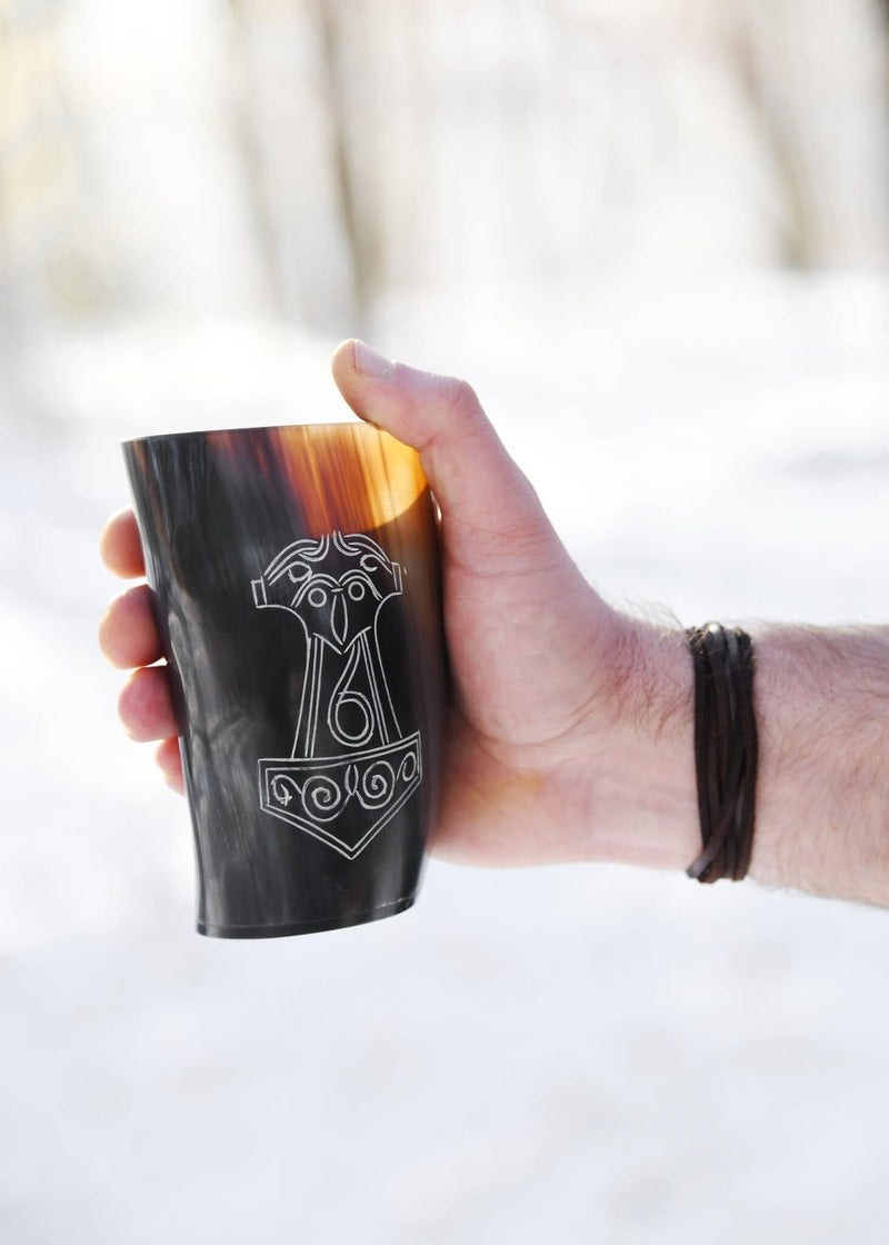 Vaso de cuerno Mjolnir, 100-200 ml 