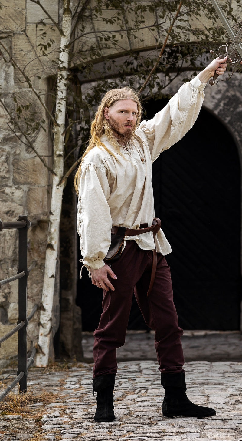 Cotton trousers Alin, dark brown