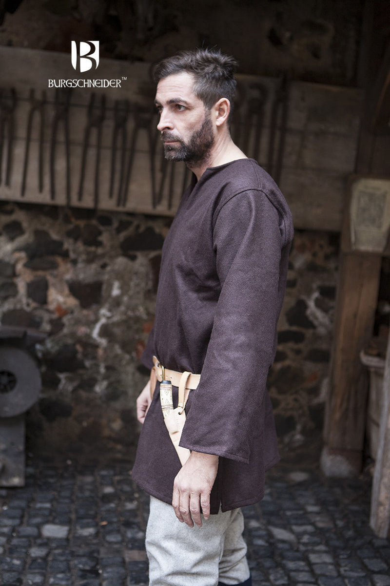 Tuniek Lodin, bruin, wolmix