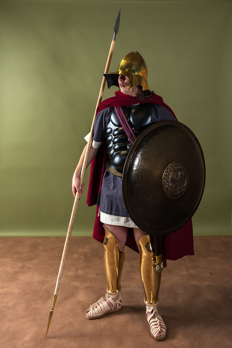 Griekse Boeotische helm, messing, 1-1.2 mm