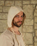 Medieval cap Jaspar, cream