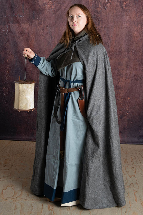 Płaszcz Hibernus, szary, mieszanka wełny 