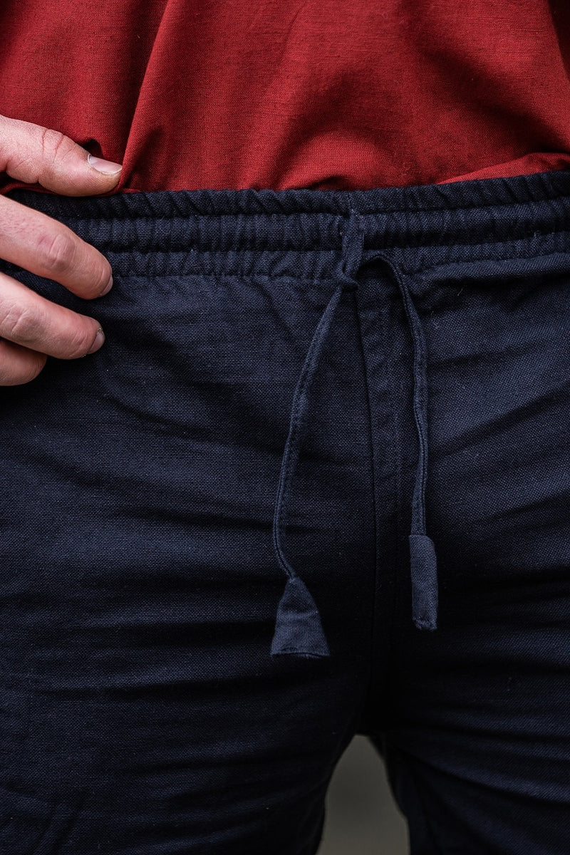 Katoenen broek Alin, zwart