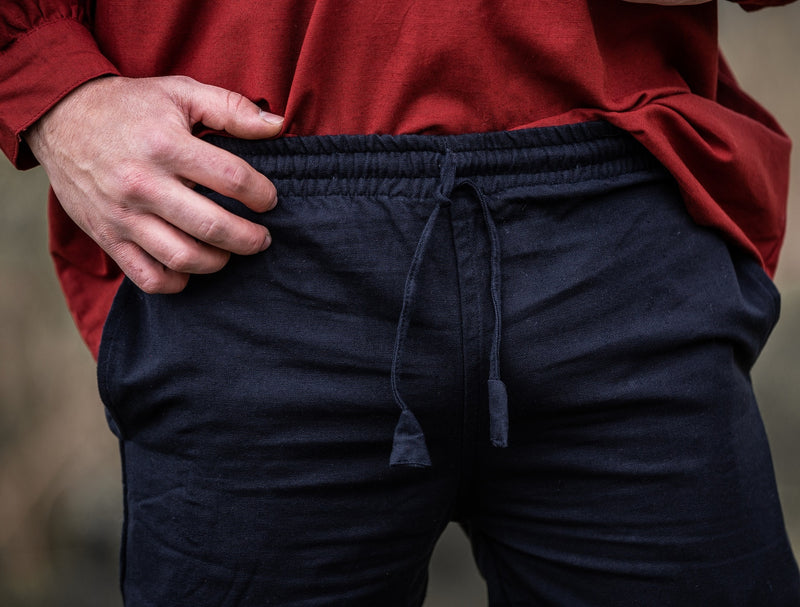 Coton pantalon Alin, noir 