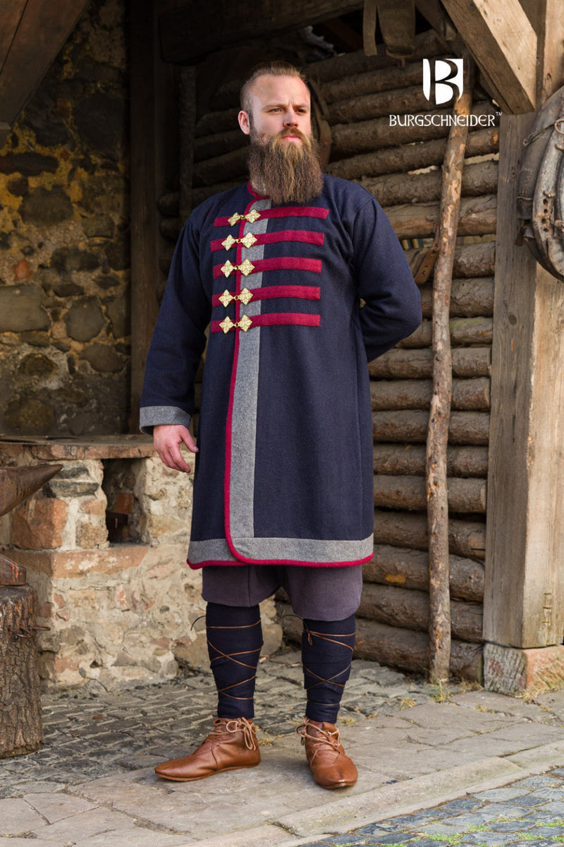 Rusvik Viking jas Kosma, blauw, wolmix