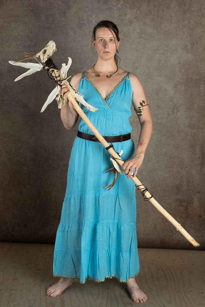 Godinnen Jurk Athena, turquoise