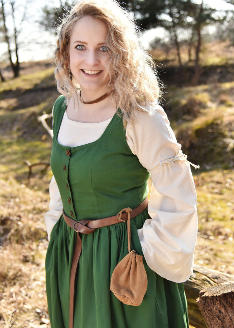 Middeleeuwse kirtle Lene, groen