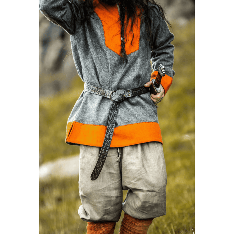 Keltische riem met ringsluiting,zwart