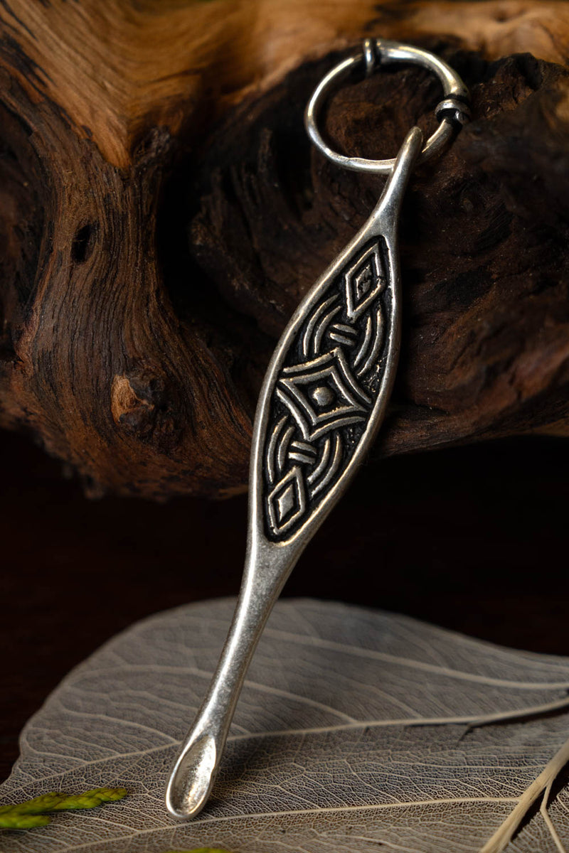 Birka oorlepel graf 523, verzilverd