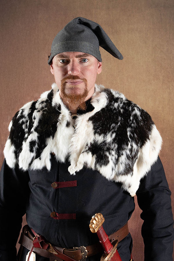 Bont kraag Tyra, crème