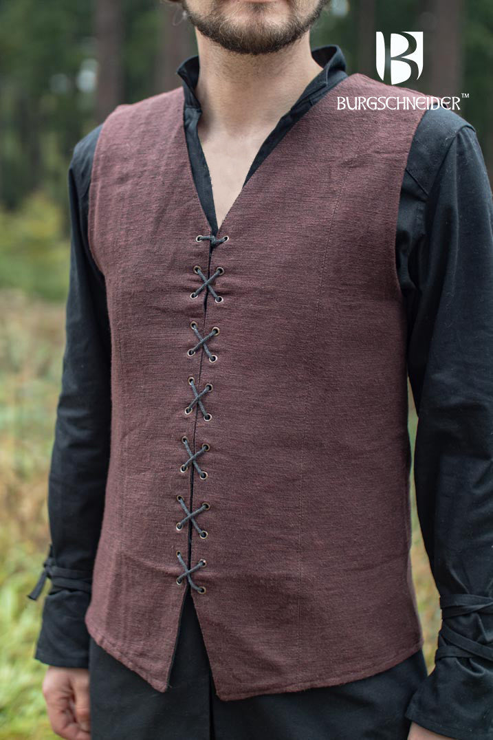 Messieurs gilet Maron, brun 