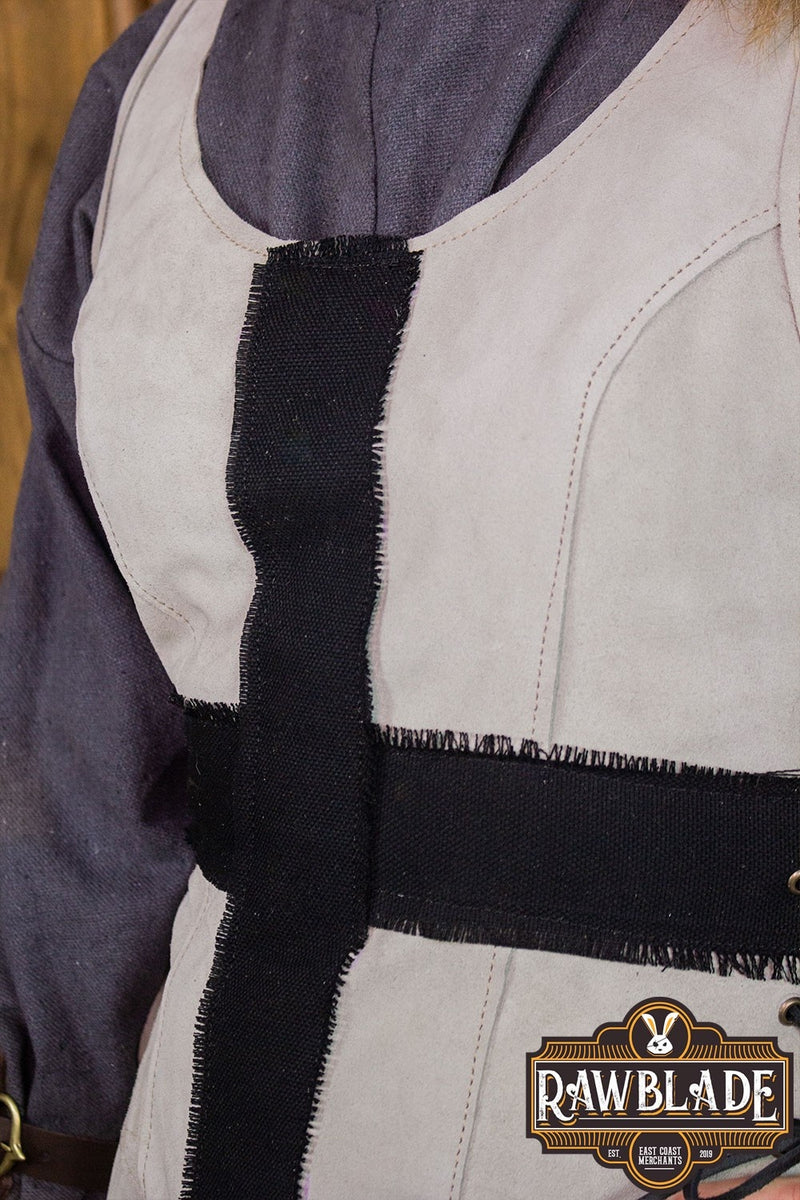 Cross Knight Tabard, kvinde - grå/sort