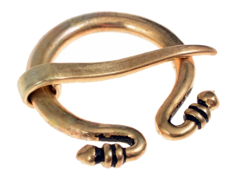 Kleine Romeinse Omega broche, brons