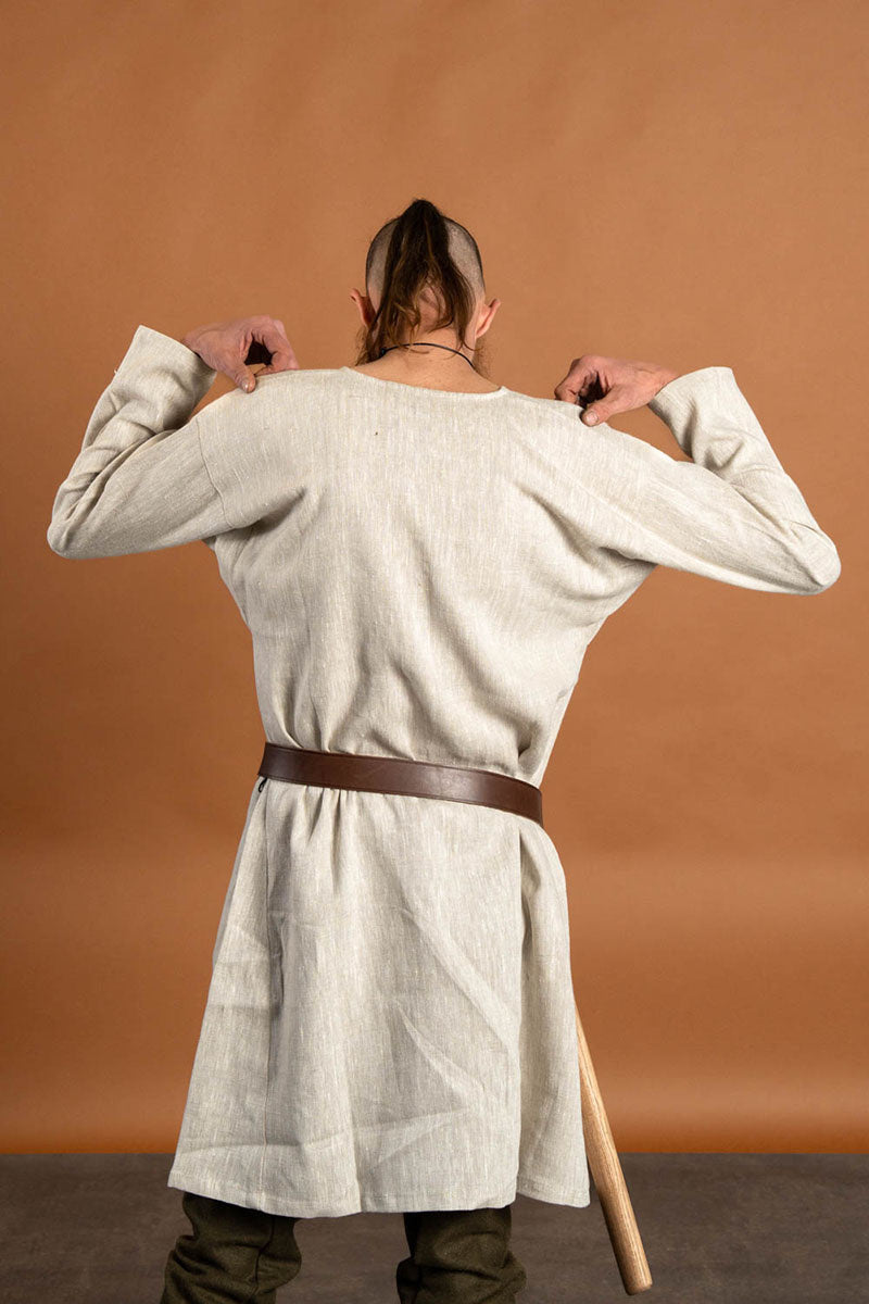 Viking tuniek Eirik, linnen, naturel