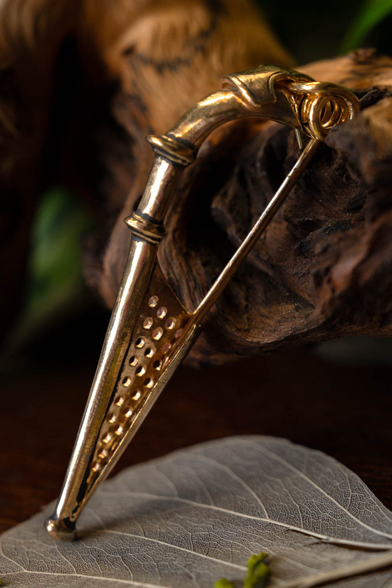 Germanische Bogenfibel 1. Jahrhundert n.Chr, Bronze 