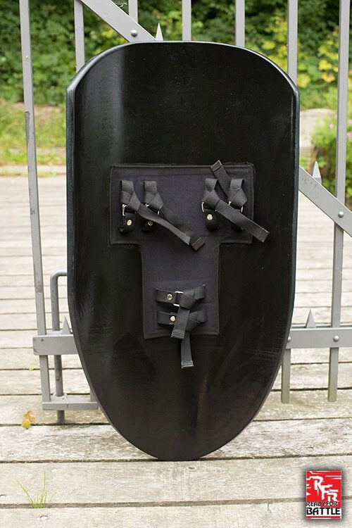 LARP ridderschild zwart/zilver