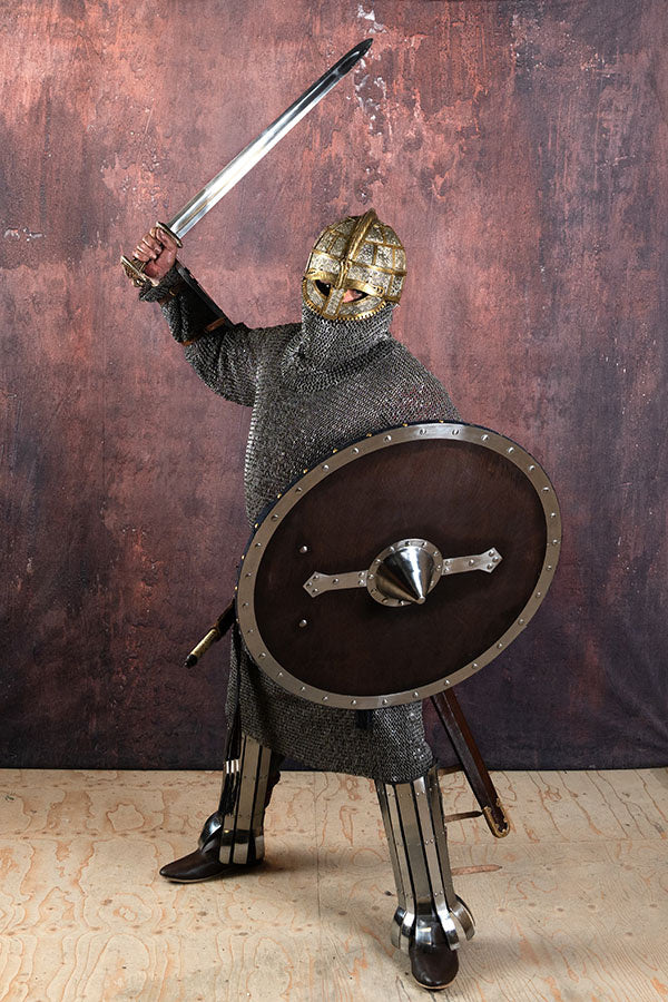 Hauberk, gemixt, platte rngen, ronde klinknagels, 6 mm