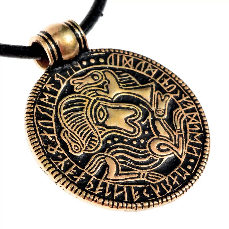Bracteate amulet Tjurko, brons