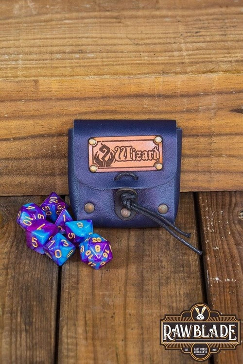 Dice bag met set dobbelstenen Wizard