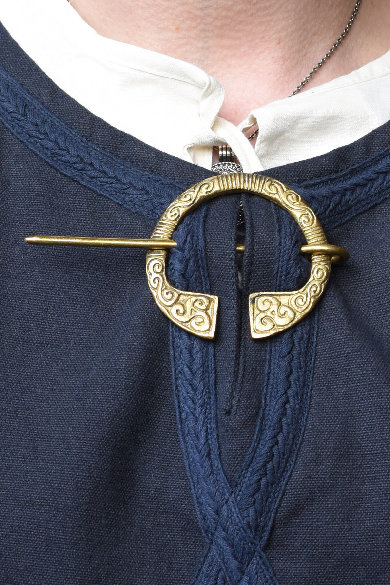 Ierse fibula, messing