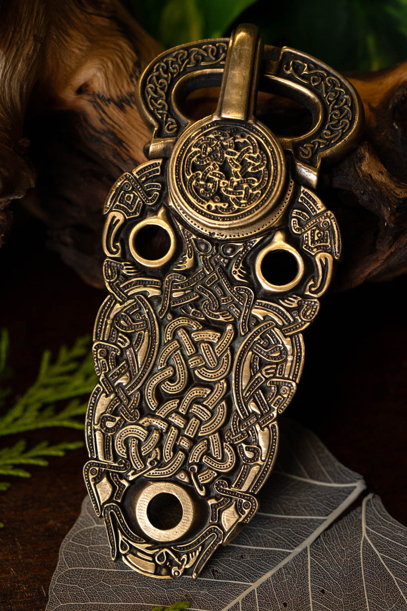 Sutton Hoo bältesspänne, mässing 